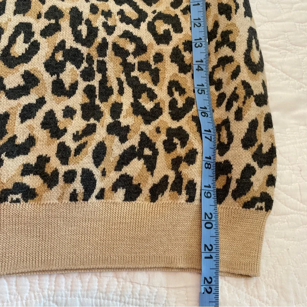 J. Crew Marino Wool Leopard Sweater 🌺 Excellent Condition